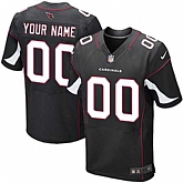Men Nike Arizona Cardinals Customized Black Team Color Stitched NFL Elite Jersey,baseball caps,new era cap wholesale,wholesale hats